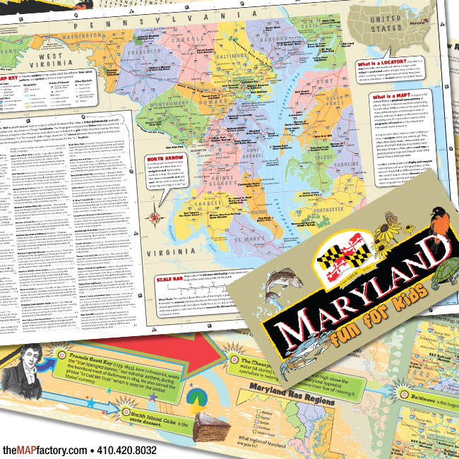 Maryland State Highway Educational Map